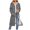 Black, variant on Overcoat Womens Coats Full Zip Dressy Green Hooded Jackets Plaid Long Drawstring Streetwear Women Jacket XXL