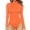 Orange, variant on Aoochasliy Bodysuits for Women Valentine's Day Solid Color Mock Trendy Turtle Neck Tops Long Sleeve Bodysuit Jumpsuit