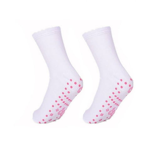 

2Pcs Tourmaline Magnetic Sock Self-Heating Therapy Magnet Socks Unisex Warm White