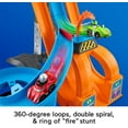 FisherPrice Little People Hot Wheels Tower, Toddler Playset with Track