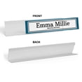 thumbnail image 2 of Printtoo Personalized Desk Name Plate Pretty Blue Border Custom Acrylic Office Desk Name Plate Accessory 2x10 Inches, 2 of 5