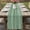 Sage Green, variant on Table Runner 120 Inches Long for Kitchen Dining, Blue Dresser Scarf Farmhouse, Dining Table Decorations for Wedding/Parties, Vintage Modern Abstract Art Ombre 13 x 120 In
