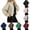 Beige, variant on Women Zip Up Cropped Jacket Stand Collar Long Sleeve Tops with Drawstring Hem,Drop Shoulder Daily Office Travel Casual Comfy Wear,Red,S