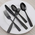 thumbnail image 4 of Foeses Matte Black Silverware Set, Satin Stainless Steel Cutlery Set, 5-Piece Cutlery Cutlery Set, Kitchen Utensils, Dishwasher Safe, 4 of 7