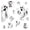 A003- C, variant on Cute Ghost Wall Decals Halloween Window Clings Assorted Ghost for Home Party Decor Indoor and Outdoor Porch Yard Decoration 12 Pack