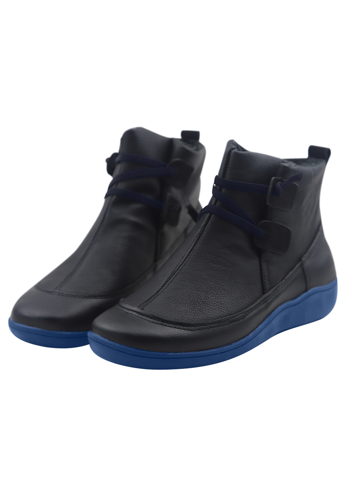 Harsuny Women's Ankle Boots Arch Support Boots Casual Comfy Flat Heel