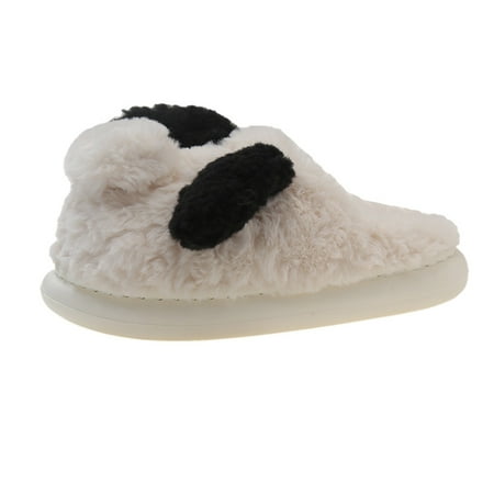 

PLLFRLRT Slippers for Women Cute Blue Memory Foam Warm Cotton Slippers Slip on House Slippers Soft Comfortable Bedroom Winter Slippers(Black 7)