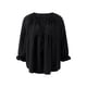 thumbnail image 1 of VISgogo Camisa holgada informal para mujer, blusas peplum de manga larga con cuello en V de color sólido, S/M/L/XL VISgogo moda, 1 of 9