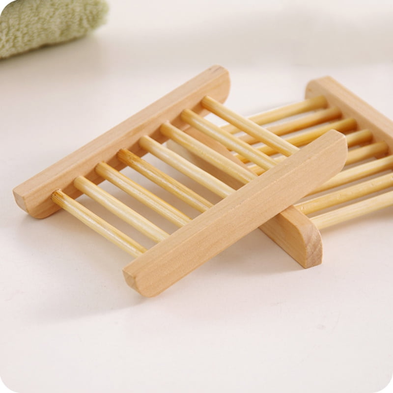 Details about   1PC Wooden Soap Dish Holder Tray Storage Case Rack Hot Non-slip Bathroom Plate