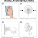 thumbnail image 3 of Powerful Push and Lock Vacuum Suction Hooks, 4-Pack Heavy Duty Multi-Purpose Suction Hangers for Bathroom and Kitchen, 3 of 5