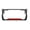 black/red, variant on I'd Rather Be Fishing Design Palm Tree Heavy Duty Metal License Plate Frame Auto License Plate Frame/Car Accessories (Black/red)