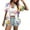 j-Multicolour16840, variant on Women Shirts Casual Ladies Loose Fit Blouse Summer Short Sleeve Colorful Printed Lapel Tops Fashionable Comfortable Breathable Soft Daily Clothing,Multicolour,M