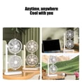 thumbnail image 4 of Meitianfacai Desk Fan Rechargeable Tower Fan 2 Independent Fans With Horizontal Rotation 2 IN 1 Fan Operated USB Fan For Indoor Fan Travel Essential For Outdoor, 4 of 8