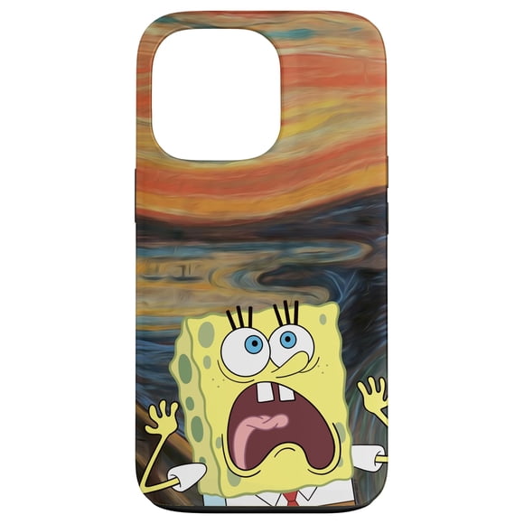 Funda de teléfono SPONGEBOB SQUAREPANTS Scream Painting para iPhone 13 Pro
