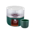 thumbnail image 2 of Dispensador de bebidas giratorio con espiga, 3 rejillas, hervidor frío giratorio, tarro de , hervidor frío giratorio de 360  degree para restaurante, Verde Macarena  Dispensador de bebidas, 2 of 8