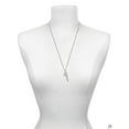 thumbnail image 3 of Delight Jewelry Silvertone 3-D Grand Piano Silvertone Balance Bar Charm Necklace, 23", 3 of 4