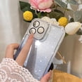 thumbnail image 2 of for iPhone 14 Pro Max Case Bling Glitter Gradient Cute Cover, Shockproof Cute Anti-Yellow Soft Elegant Phone Case for Girls Women Screen Protector Slim Camera Protection Crystal Case -Blue, 2 of 10