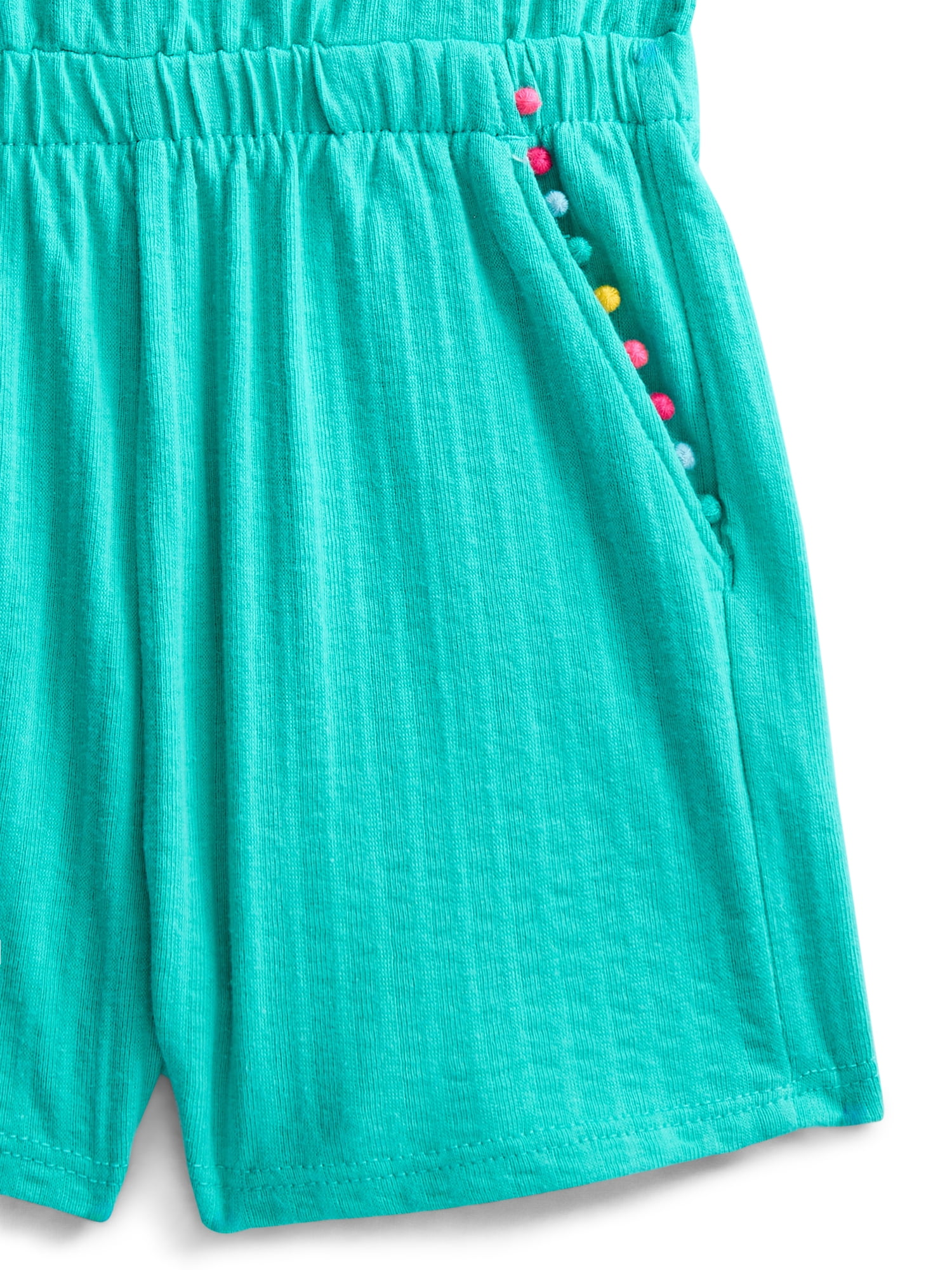 Wonder Nation Toddler Girls Ruffle-Strap Romper, Sizes 12M–5T
