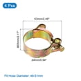 thumbnail image 2 of Unique Bargains 4Pack T-Bolt Hose Clamps, 48-51mm/1.89'-2.01' ID Range, Iron Radiator Hose Clamp Intake Clamp, 2 of 4