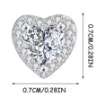 thumbnail image 4 of Ganfancp Par de Señoras Moda Diamante Perla Pendientes Joyería Ofertas Del Día Liquidación 1 Par de Pendientes, 4 of 4