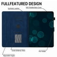 thumbnail image 4 of for Case for iPad Pro 11 Inch (M4) 2024 (5th Gen) Released,PU Leather Embossed Coconut Tree Slim Case with Pencil Holder Card Slot Protective Smart Cover for iPad Pro 11 Inch Tablet 2024,Blue, 4 of 6