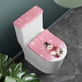 thumbnail image 2 of SEANATIVE Christmas Holly Toilet Tank Cover Xmas Snowman Toilet Lid Cover and Tank Lid Cover 2 Piece Toilet Cover Seat Toilet Seat Cover Machine Washable, 2 of 7