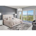 thumbnail image 1 of 63" X 91" Grey/Teal Polypropylene & Polyester Rug, 1 of 1
