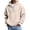 Beige, variant on Men's Premium Fleece Lined Pullover | Cozy Quarter Zip & Button Front Sweatshirt, Winter Casual Long Sleeve Top Under $25, Dark Gray 5Xl