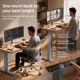 thumbnail image 4 of Rise Up 3-stage Dual Motor Electric Standing Desk Frame with 4 Memory Presets, Gray, Desktop Not Included, 4 of 10