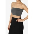 thumbnail image 4 of TheMoogan Women's Seamless Bandeau Bra Tube Top Strapless Nylon/Span Stretch Bralette, 4 of 7