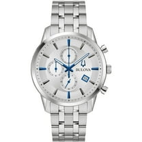 Bulova Sutton Chronograph Quartz Silver Dial Men's Watch 96B404