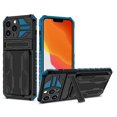 thumbnail image 1 of for iPhone 15 Pro Max / 15 Ultra 6.7 Case Wallet Credit Card Holder ID Slot Sliding Door Hidden Pocket and Ring Kickstand/Stand, 1 of 5
