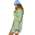 thumbnail image 2 of O'Neill Womens Collins Superfleece Overshirt Basil solid M, 2 of 4