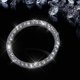 thumbnail image 2 of Etiqueta engomada del emblema del anillo de diamantes de imitación de cristal, botón de inicio, llave de arranque y anillo de perilla (plata 2), 2 of 5