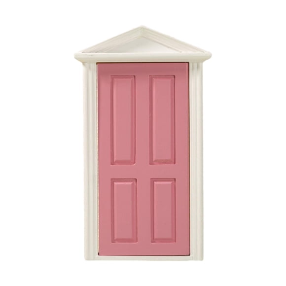 Mini puerta , modelo de puerta de casa de muñecas en miniatura, ornamento 1:12, Mini puerta de madera para decoración de accesorios de