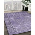 thumbnail image 3 of Ahgly Company Machine Washable Indoor Rectangle Traditional Purple Area Rugs, 2' x 5', 3 of 7