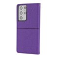 thumbnail image 4 of Dteck for Samsung Galaxy S21 Ultra Flip Wallet Case, PU Leather Case with Card Slot Kickstand and Wrist Strap Shockproof Protective Case for S21 Ultra 6.8" 2021 Women Men, Purple, 4 of 11