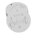 thumbnail image 1 of Inkdotpot Silver Foil Paper Hang Tag Love Is Sweet Wedding Favor Tag 100 Piece, 1 of 1