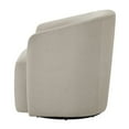 thumbnail image 5 of Comfort Pointe Amhurst Sea Oat Beige Fabric Swivel Barrel Chair, 5 of 17