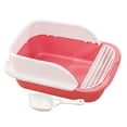 thumbnail image 4 of Cat with Detachable High Sides with Rim Cat with Frame Kitten es Low Entry Cat Toilet Kitty Litter Pan Pink Medium, 4 of 8