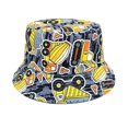 thumbnail image 4 of Vrotazzy Seasonal Print Fisherman Hat Reversible Sun Cap for Kids Boys Girls Lightweight Outdoor Wide Brim Sun Summer,Sizes 1-6 Years, 4 of 6