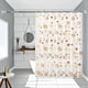 thumbnail image 5 of Cortina de ducha de EVA multicolor con ojales reforzados | Forro impermeable sin perforaciones para baño con ganchos | Dobladillo con peso resistente al desgarro | Ideal para dormitorios, hoteles,, 5 of 6