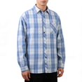 thumbnail image 1 of Ceisia Men's Oversize Plaid Polyester-Cotton Long-Sleeve Button-Down Shirt for Spring/Summer Casual Gift, 1 of 9