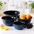 thumbnail image 2 of Mixing Bowls for Cooking, Baking, Ceramic Serving Dishes Set of 4 for Salad, Fruits, Popcorn, Versatile Nesting Bowls for Housewarming Gift, 2.1/1.5/1.0/0.5 Qt, Dishwasher & Microwave Safe, 2 of 6