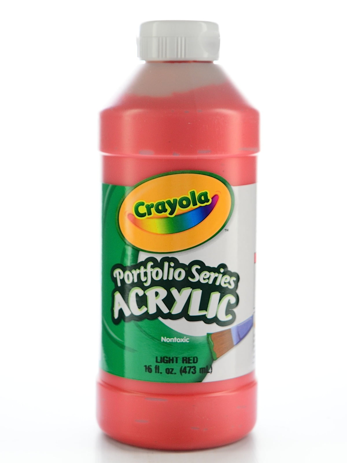 Crayola Portfolio Series Acrylic Paint Light Red, 16 Oz (Pack Of 2