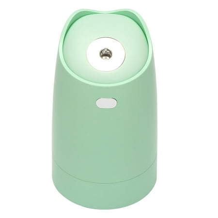 

USB Humidifier 280Ml Mini Portable Humidifier with 7-Color LED Night Light Auto-Off Ultra-Quiet Suitable Office Baby Room Car (Green)