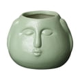thumbnail image 1 of Almencla Funny Cartoon Planter Artwork Creative Flowerpot for Farmhouse Entryway Cafe Green, 1 of 8