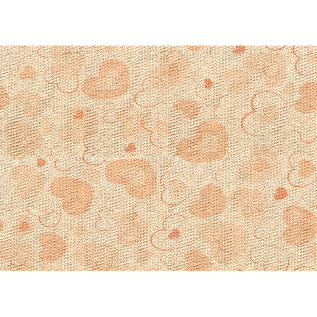 Ahgly Company Tapis Rectangulaire d'Intérieur Lavable en Machine Orange Transitionnel, 2 Pieds x 3 Pieds