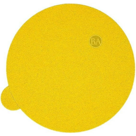 Benchmark Abrasives 6" PSA Gold Adhesive DA Sanding Discs Aluminum Oxide Grains Designed For Surface Blending Edge Sanding General Stock Removal Orbital Sanders (50 Pack) - 60 Grit