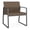 Castillo Quarry, variant on Gansett Polyurethane Oversize Guest Waiting Room Chair in Charcoal/Castillo Black